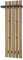 Robas Lund, Wandgarderobe/-paneel BANTRY, Eiche massiv, Natur geölt, 4 Haken mit Ablage/Stange, B/H/T: 40/120/22 cm