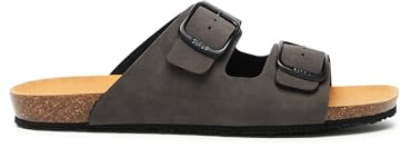 Scholl Men's Didier Sandal, Grey, 8 UK