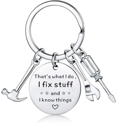 AMZQ Gifts for Daddy from Daughter for Fathers Day Gift, Best Dad Birthday Gifts from Son, Christmas Keyring Gift for Grandad Uncle Men