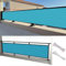 Ombreggiante per Recinzione 340 x 360 cm Traspirante, Protezione Solare, Frangivento, Telo Schermante Giardino Copertura Balcone con Funi e Fascette, per Giardino, Piscina, Blu Cielo