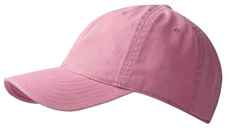 CXNXFD Damen Baseball Cap,Vintage Basecap Kappe, Sonnencap Cappy Frauen Verstellbar für Sport Wandern Ausflug Baumwolle, Rosa