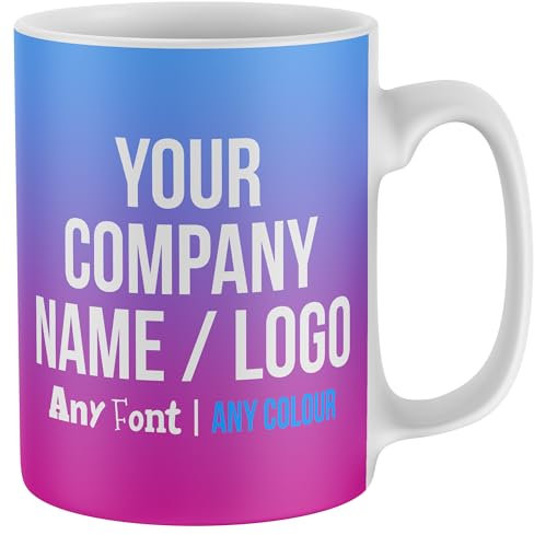 Custom Promotional Mug Bundle Personalised Your Business Name Logo Slogan Printed Mugs for Company Trade Show Event Exhibition Office Branding