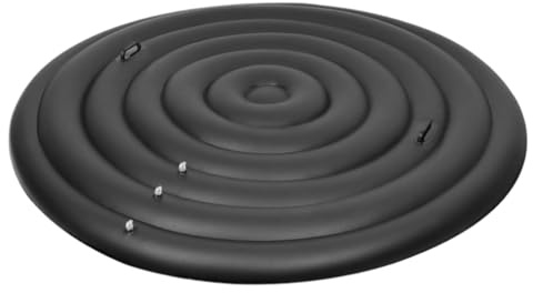 Aufblasbare Abdeckung für Whirlpools, Ø 128/158/180 cm 3 Größen Verstellbarer Thermoabdeckung, Energiesparender Deckel mit Griff, Rund Whirlpools Abdeckung, Whirlpoolzubehör (Mit Griff)