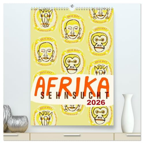 Afrika-Sehnsucht 2026 (hochwertiger Premium Wandkalender 2026 DIN A2 hoch), Kunstdruck in Hochglanz: Eine Reise durch Afrika in Zeichnungen (CALVENDO Orte)