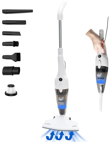 GuterWal S12 Akku Staubsauger – 16 kPa Starker Handstaubsauger, Leichter Stabstaubsauger 1,5 kg, 650 W, 1,2L Behälter, 5 m Kabel – Beutelloser für Teppich, Hartboden, Fliesen, Möbel & Tierhaare