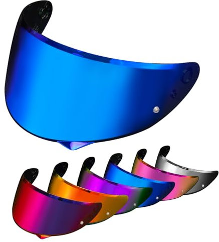 PSLER Visiera Casco per HJC HJ-34P C10 - Visiera Colorata Accessori per Casco da Moto Ricambio(Blu Intenso)