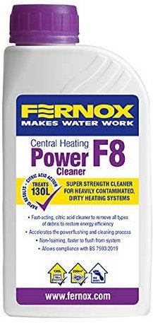 LavaTap – Fernox Power Cleaner F8 500ml – Radiator Cleaner for Central Heating Systems – Sludge Remover and Radiator Flush – Super Strength, pH Neutral, Non-Acidic Heating System Cleaner