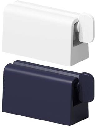 Zahnpastaspender Quetscher 2 Stück aus Abs mit Silikonpad