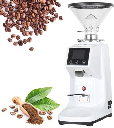 MiBoce Semi-Automatic Coffee Bean Grinder, Professional 60mm Burr Coffee Grinder, with 0.5L/1L Hopper, 3 Modes, 19 Precise Grind Setting, for Café, Restaurant & Office Use
