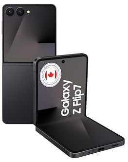 Samsung Galaxy Z Flip7, 256GB, Jet Black, (Renewed)