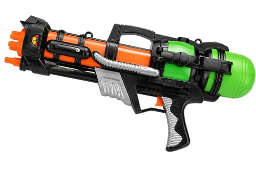 Kids Giant Water Gun 65cm Pump Action Water Blaster 23 Inch Super Soaker with 1 Litre Tank Long Range 20ft+ Outdoor Beach Pool Garden Toy for Boys Girls Adults (1)