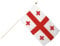 Stockflagge Georgien - 30 x 45 cm