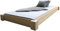 LIEGEWERK Bett Holz Bodentiefes Designbett 120x200 cm Massivholzbett 120cm massiv (Breite 120 / Länge 200)