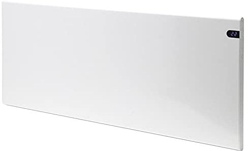 Adax Neo Wall Mounted Electric Panel Heater With Timer, Thermostat. Modern, With Temperature Display. Convector Radiator. LOT 20 / ErP Compliant, Made In Europe, 800W, White