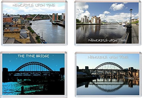 Newcastle Upon Tyne - Tyneside - 4 PACK - Jumbo Fridge Magnet/Magnets