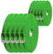 Cable de Red Cat6 Plano, 1 m, Verde, 10 Unidades, Cable de Conexión Cat 6, 1000 Mbit/s, Gigabit LAN (RJ45), Slim Micro