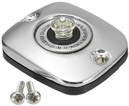 Alamor Tappo Coperchio Pompa Freno Anteriore Leva Freno per Harley Davidson Touring 96-07-Chrome