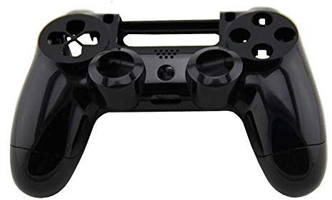 OSTENT Ersatz Gehäuse Shell Case Teil Kit kompatibel für Sony PS4 Wireless Controller - Farbe Schwarz