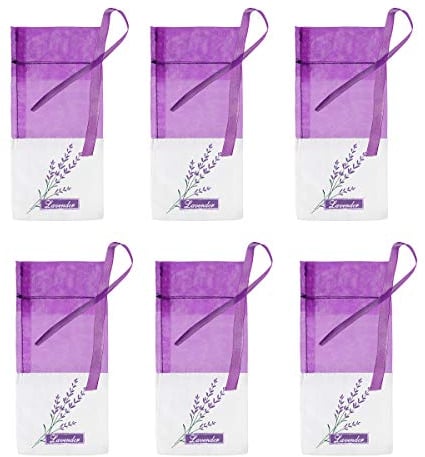 Lavendelbeutel Leere Säckchen Organzabeutel Lavendel Duftsäckchen Säckchen Organza Säckchen Kordelzugbeutel zum Befüllen, 30 Stück, Dunkel Lila