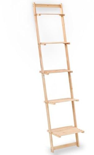 vidaXL Leiterregal Zedernholz 41,5x30x176 cm