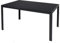 FineHome Gartentisch anthrazit/schwarz Esstisch Pflegeleicht Gartenmöbel Tisch Aluminium Tischplatte Non Wood Holzimitat wetterfest 150x90x74cm