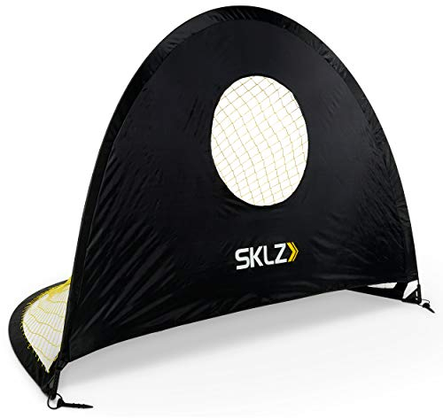 SKLZ Fussball Training Fussballtor, Fussball Trainingszubehör Schwarz/Gelb, 6Ft x 4Ft