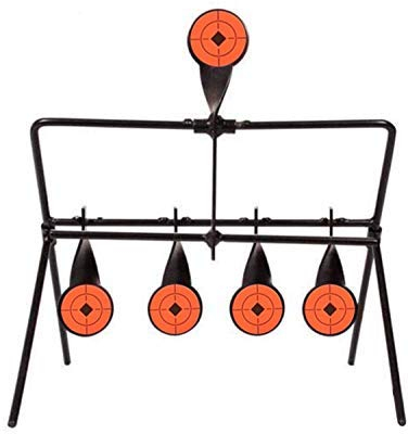Neez Diana Carabina - Airsoft Shooting Target para Rifle, Pistola Armas - Paintball Objetivo de Aire Comprimido Accesorios - Dianas Metálicas Autorreactivas (Negras)