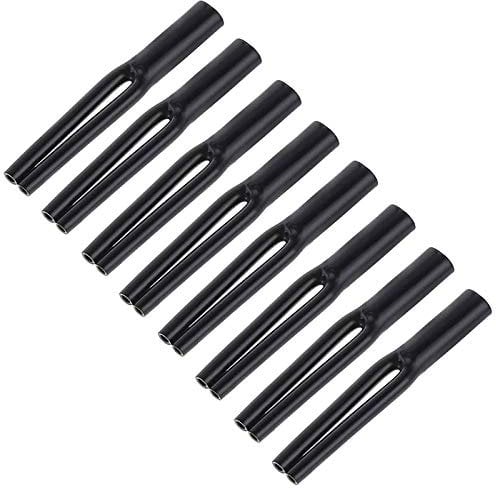 Neutrual Cable Pants, Speaker Wire Pants(⌀7MM-2x 3.5MM) Black 8Pack Dressing Up/Protecting/DIY Your Speaker Cables, DIN to RCA Cables,