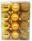 SpirWoRchlan Weihnachtskugeln, 24er Set, Weihnachtsdeko, matt, glanzend, glitzernd, Christbaumkugel ∅ 3cm, Anhänger Baumschmuck Weihnachten WeihnachtsbaumDeko Christbaumkugeln Gold
