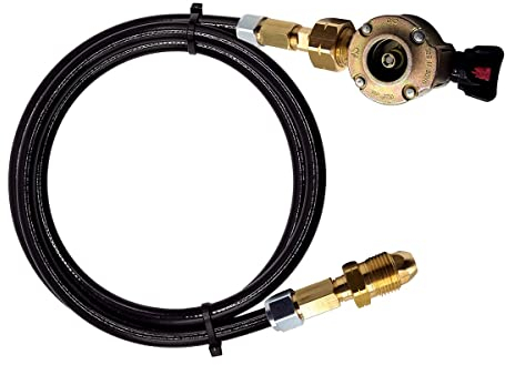 DN Autogas Parts LPG 21mm Clip On Adapter Gas Cylinder Filler Set with UK POL Gas Bottle Adapter for Filling Empty Gas Bottles 4 Meter