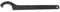 Larcele Clé à Crochet, Clé à Ergot Pour écrou à Encoches, Noir (28-32mm)