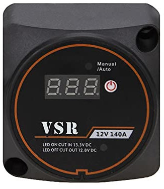 Tiardey Smart Dual Battery System isolator Car Voltage Sensitive Relay VSR 12V 140A C9E1