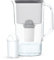 Wessper Wasserfilter Kanne Schwarz Filterkanne 2,8L inkl. 1 Filterkartusche | Ersatz für Aquaphor Standard, Brita Classic, Dafi Classic Filterkartusche | Wasserfilterkanne | Reduziert Chlor Kalk