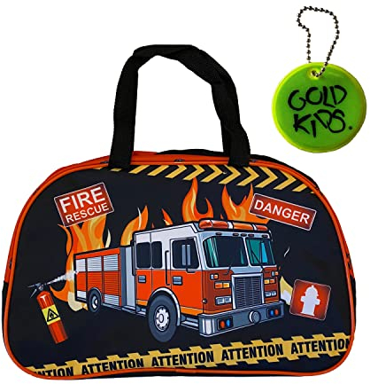 Feuerwehr Handtasche Sporttasche Trainingstasche Schultertasche Tasche Reisetasche Sport Bag inkl. leuchtender Anhänger