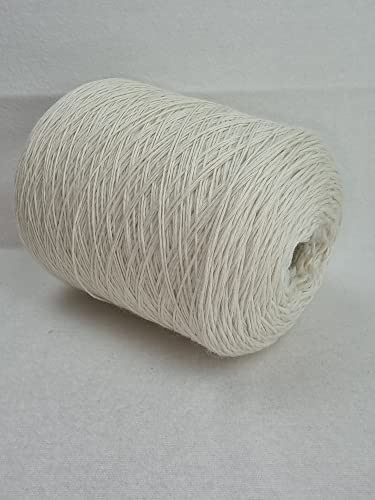 Garn-ConneXion Handstrickgarn 100% Wolle Biowolle (Merino) rohweiß Nm 2,3 auf der Kone
