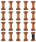 BENECREAT 20 Stück Antike Hölzerne Leere Spulen, 1.57/ 40 mm Leere Garnspulen Holzbandspulen Spulen Für Drahtwebkunst DIY Holzprojekte