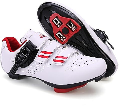 PENXZT Fahrradschuhe Herren Damen Rennradschuhe Schuhe Kompatibel mit Peloton SPD ARC Look Delta Cleats Radsport Fahrradschuhe,A,43 EU