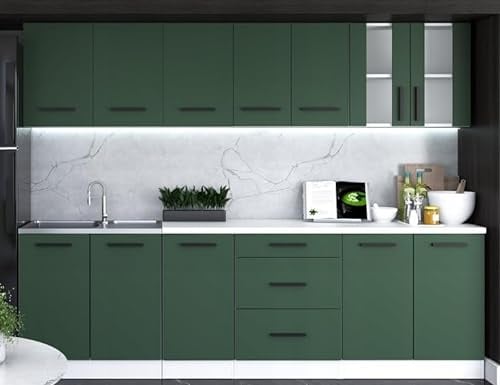 Tarraco Comercial Muebles de Cocina Reno Verde Mate