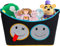 SILUK Aufbewahrungsbox Kinder | 60 L | Spielzeugkiste aus Filz | Perfekte Aufbewahrung für jedes Kallax Regal | faltbare Spielzeug Aufbewahrung für Jungen & Mädchen (Einzelbox) (Blau/Gelb)