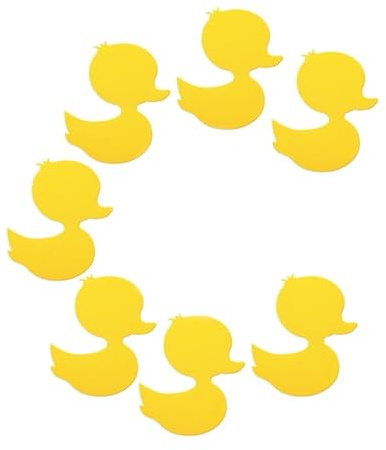 12 x rutschfeste Badewannen-Aufkleber, Enten-Badezimmermatte mit Schaber, selbstklebend, rutschfeste Badewannen-Aufkleber für die Dusche, rutschfeste Aufkleber für die Dusche
