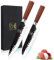 ChefHoablorn Set di blocchi coltelli Universal Round Knife Set di coltelli da cucina 2 pezzi in acciaio inossidabile ad alto tenore di carbonio con lama ultra affilata