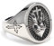 Vintage Christian Edelstahl Kreuz Herz Ring für Männer Punk Hip Hop Unikat Christian Jesus Ring Schmuck Geschenk