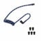 stdgove Acoustic Coil Tube Mixed Color Colorful Replacement with Silicone Small Ear Tips Buds for Right Left Ears for Two Way Radio Walkie Talkie Air-Tube Earpieces (Black+Red+Blue)