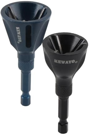 KEWAYO 3-25mm Externes Entgraten Fasenwerkzeug, Sechskantschaft, Gewinde-Reparaturwerkzeug, Entgratwerkzeug Metall Entgrater Werkzeug für Stahl/Kupfer/Messing/Kunststoff