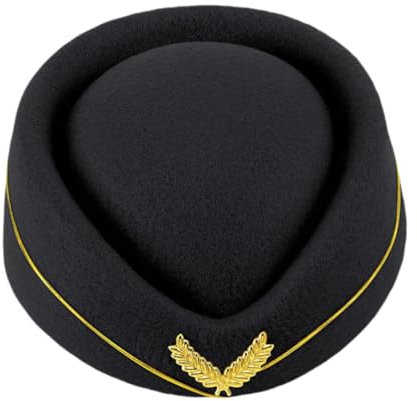 Dickly Baskenmütze Hut für Cosplay Und Karneval, Schwarz