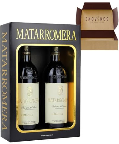 ENOVINOS Pack de 2 Botellas Vino Tinto Matarromera Crianza - Botellas Vino Ribera del Duero - Mejor Selección