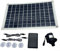 Besshepplo Kit de bomba de agua solar de 800 l/h, 50 W, 12 V, panel solar, bomba de agua, fuente, bombeo, estanque, jardín, piscina, bajo ruido, fuente solar de riego para estanque de peces, cascada