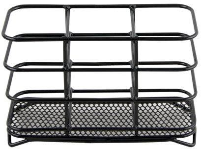 UNIQUE HOME LIVING Cutlery Drainer for Kitchen Utensil, Steel Mesh Basket Sink Caddy, Spoon Fork Knife Kitchen Utensils Sink Organiser Storage - Black