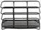UNIQUE HOME LIVING Cutlery Drainer for Kitchen Utensil, Steel Mesh Basket Sink Caddy, Spoon Fork Knife Kitchen Utensils Sink Organiser Storage - Black