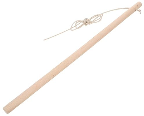 UPKOCH Kreiselpeitsche aus Holz holzkreisel Outdoor DIY senioren Koordinationsspielzeug sensorisches handgemachtes DIY bemaltes Holz Gummi Beige